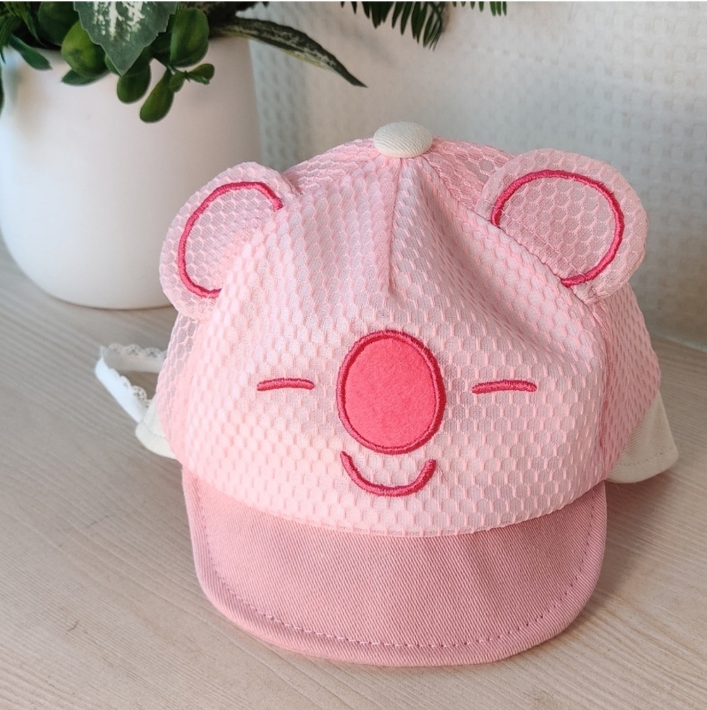 GZ Designed by Korea Infant Pink Sun Cap 18" circumference